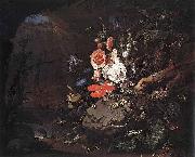 Abraham Mignon The Nature as a Symbol of Vanitas oil on canvas